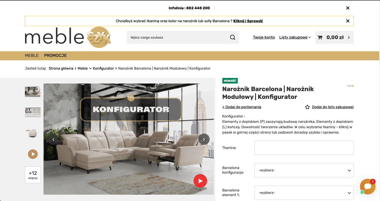 Jak działa konfigurator narożników modułowych Kreator narożnika na wymiar – kroki konfiguracji online