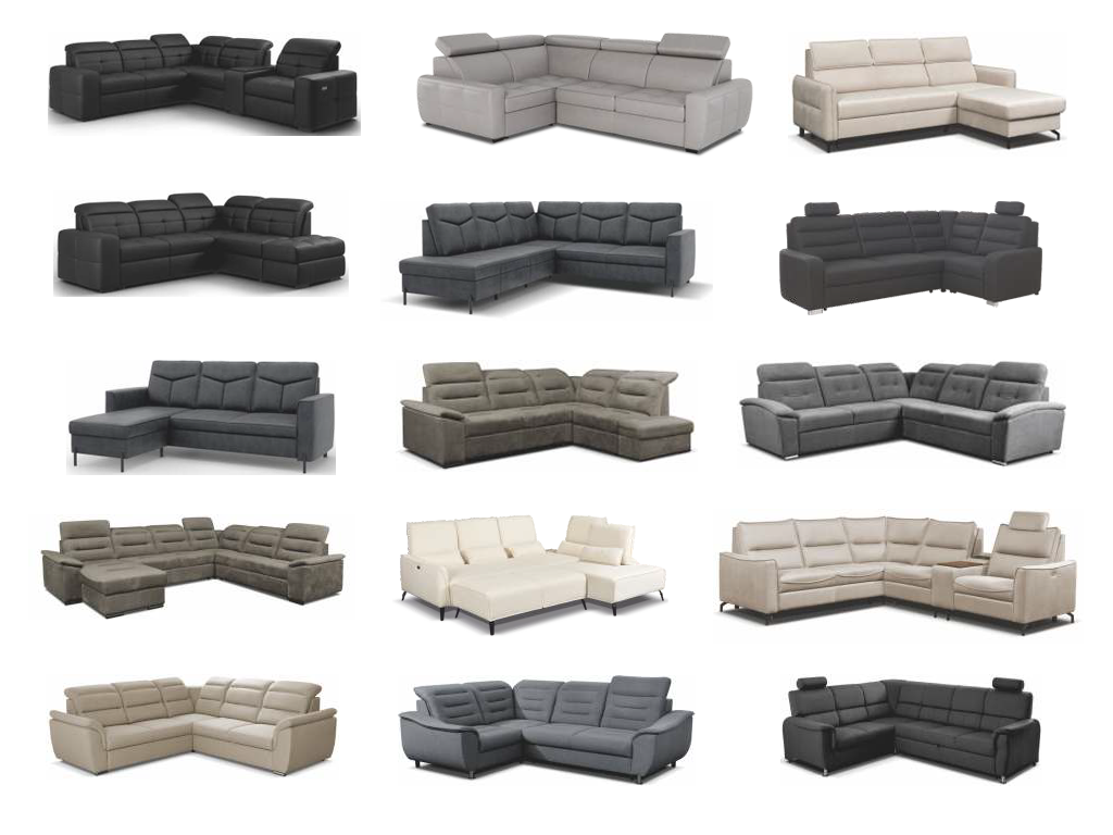 Narożnik modułowy – realizacja na wymiar Przykład narożnika modułowego z funkcją spania i pojemnikiem