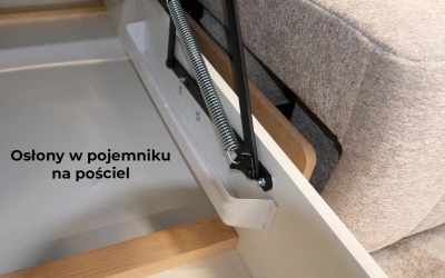 Narożnik Toro Compact - rozkładany z funkcją spania i pojemnikiem