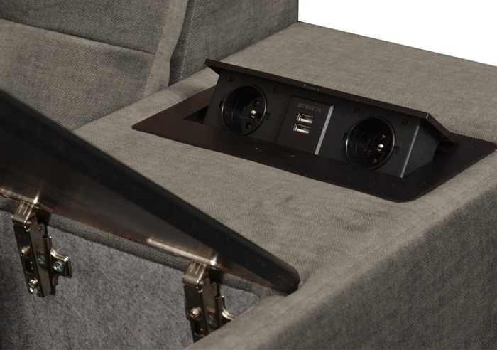 Narożnik EXCELLENT | Pod wymiar | Szary | Welur