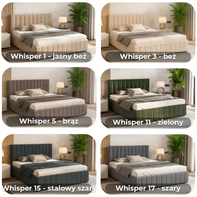 Łóżko tapicerowane z pojemnikiem KRIS ALTO - różne rozmiary