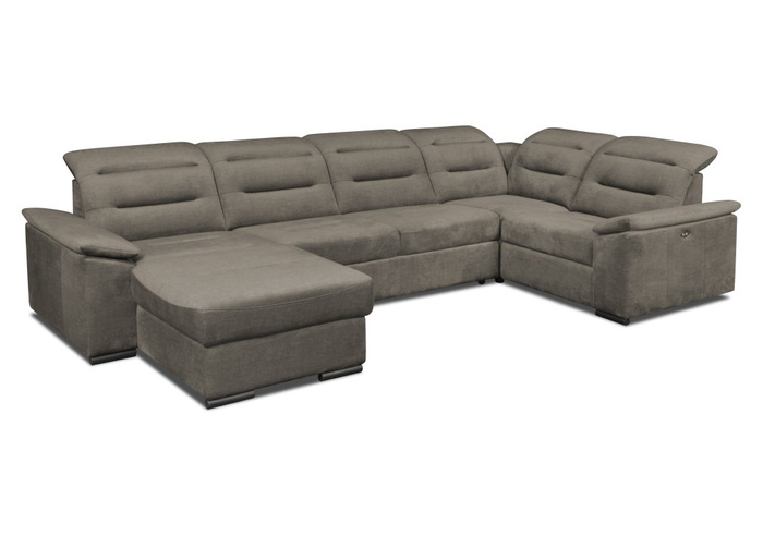 Narożnik EXCELLENT | Pod wymiar | Szary | Welur