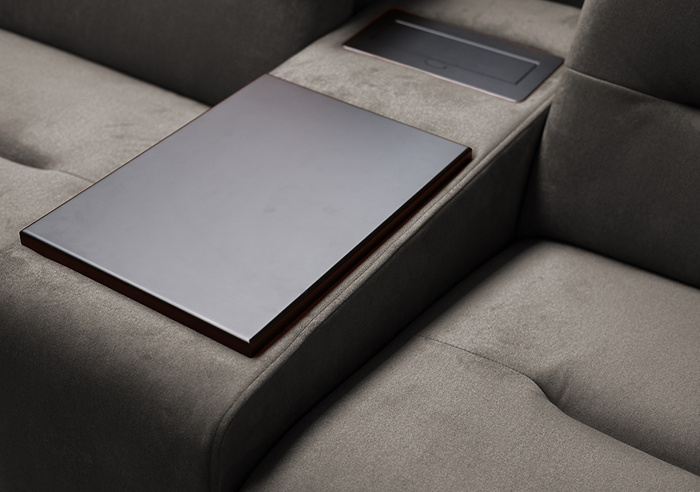 Narożnik EXCELLENT | Pod wymiar | Szary | Welur