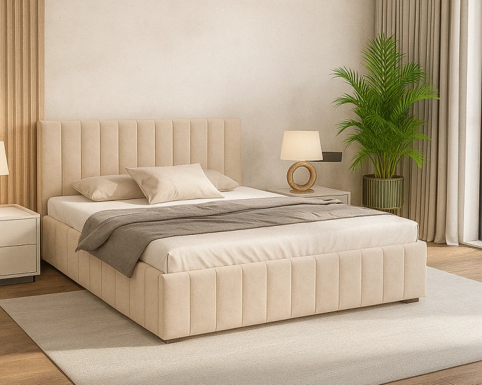 Łóżko tapicerowane z pojemnikiem KRIS ALTO - różne rozmiary