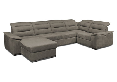 Narożnik EXCELLENT | Pod wymiar | Szary | Welur