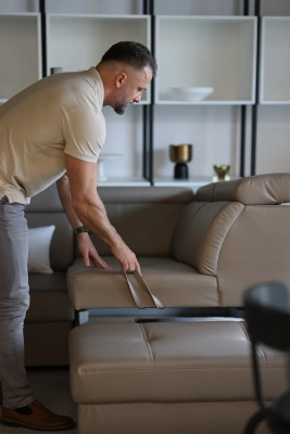 Narożnik Malta rozkładany z funkcją spania i pojemnikiem na pościel