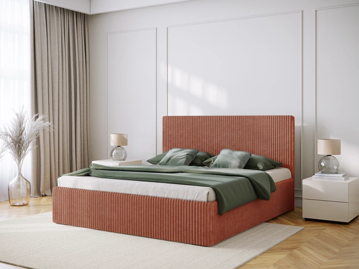 Łóżko tapicerowane z pojemnikiem LUNA SOFT – różne rozmiary