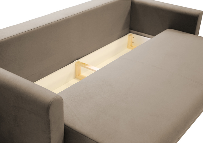 Sofa Ontario | Sofa rozkładana | Kanapa | Beż | Welur