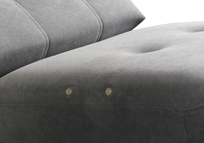 Narożnik EXCELLENT | Pod wymiar | Szary | Welur