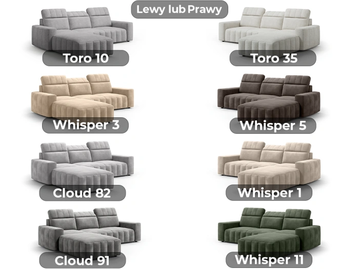 Narożnik Toro Compact - rozkładany z funkcją spania i pojemnikiem