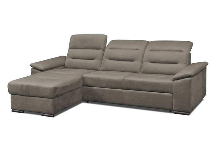 Narożnik EXCELLENT | Pod wymiar | Szary | Welur