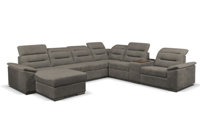 Narożnik EXCELLENT | Pod wymiar | Szary | Welur