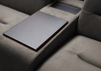 Narożnik EXCELLENT | Pod wymiar | Szary | Welur