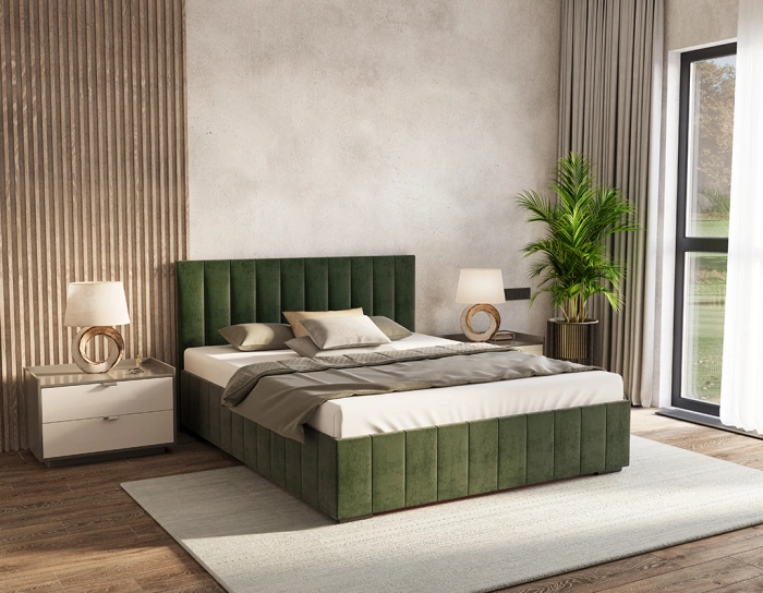 Łóżko tapicerowane z pojemnikiem KRIS ALTO - różne rozmiary