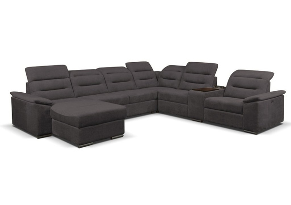 Narożnik EXCELLENT | Narożnik modułowy | Szary | Welur